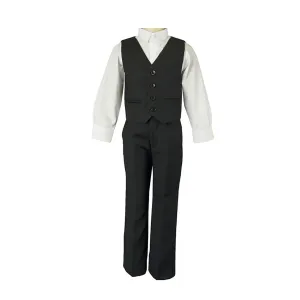 3 Piece Formal Black Suit Set (8Y to 16Y)