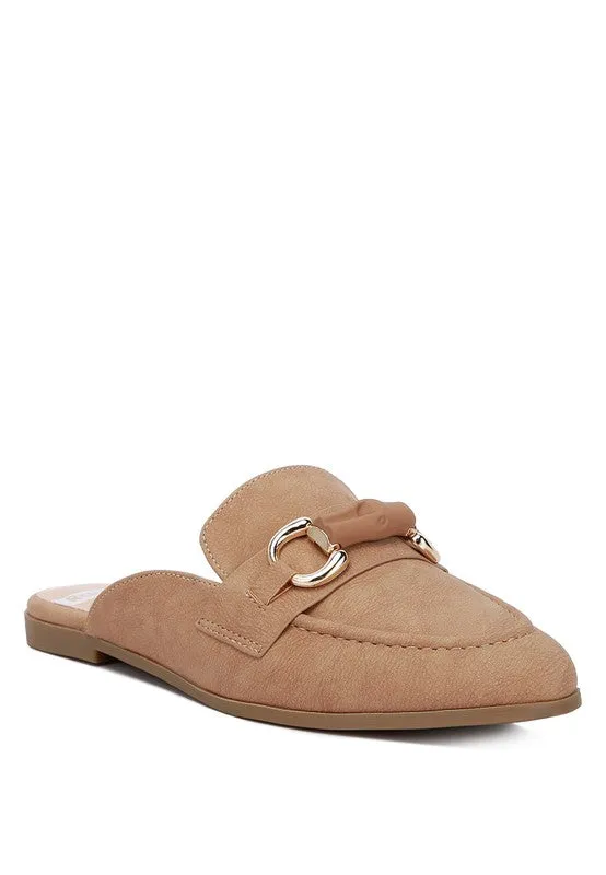 Abner Raffia Slip On Mules