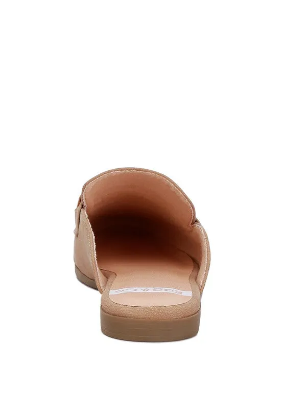 Abner Raffia Slip On Mules