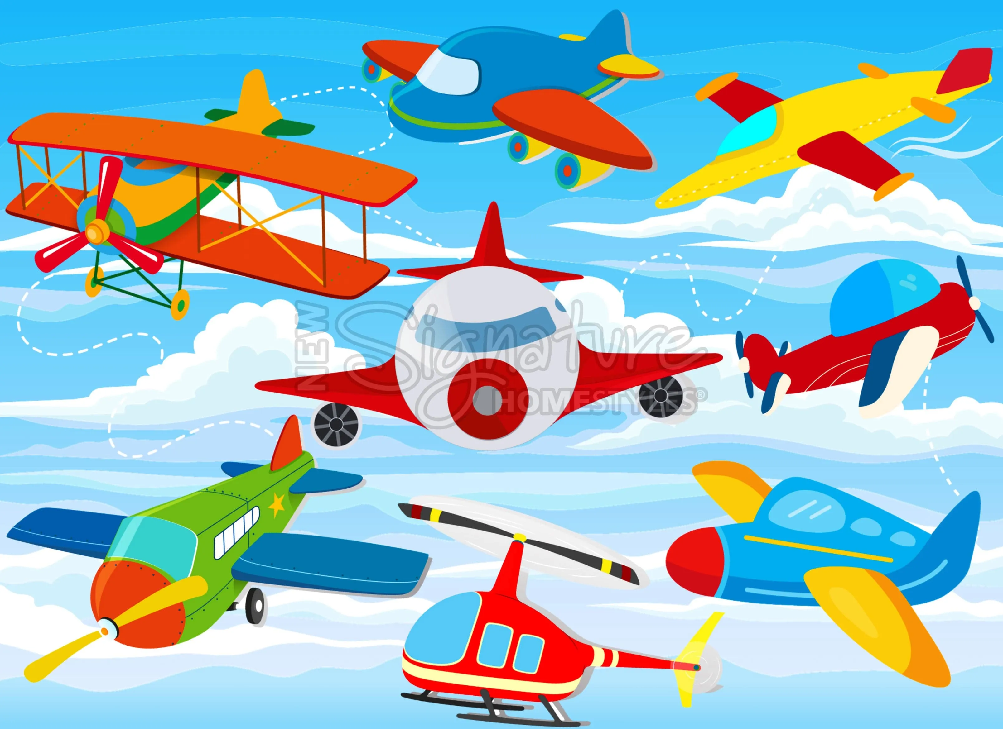 Airplanes Buzzing Insert for use with Sparkle Glass (TM) Accent Light