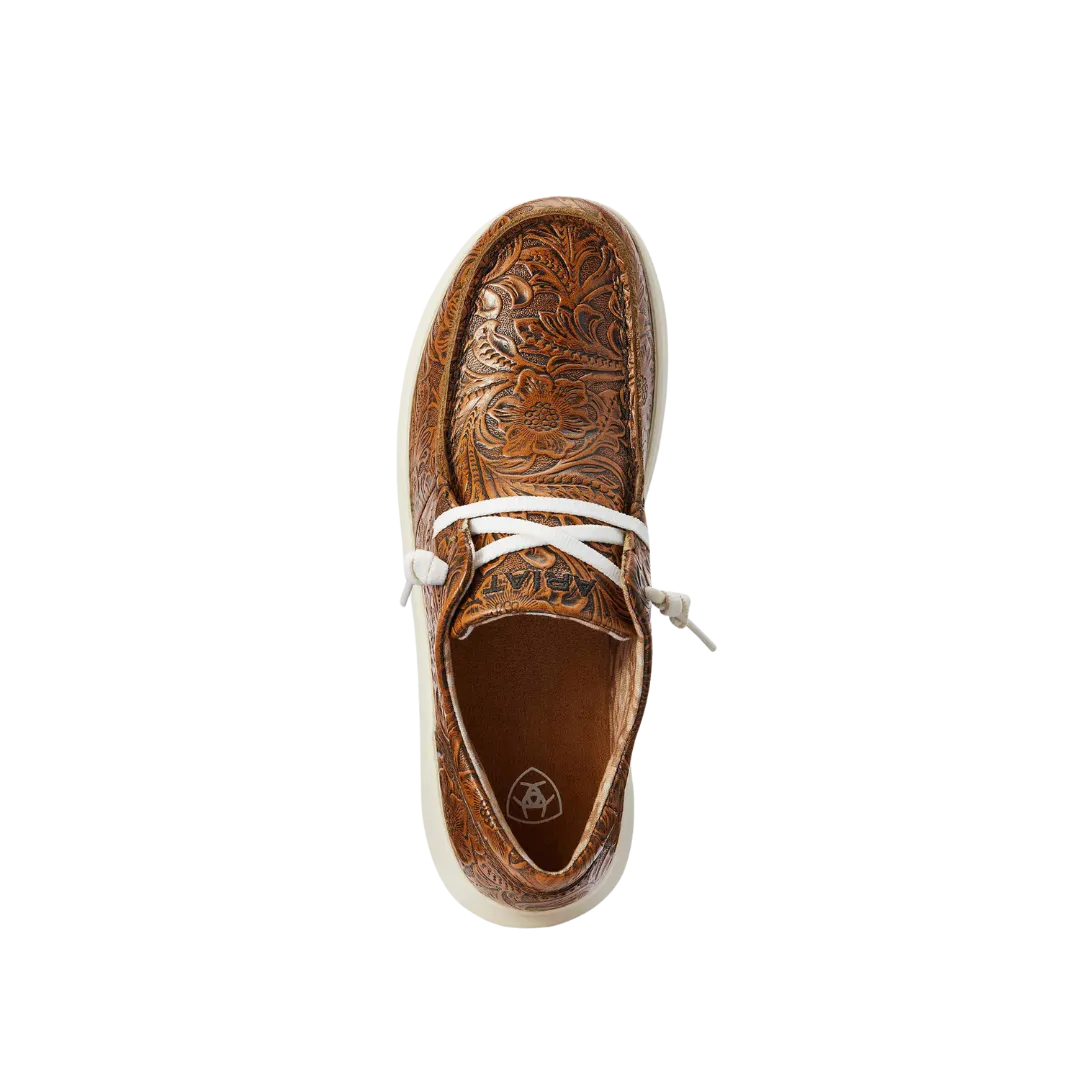 Ariat Women's Hilo Floral Emboss Brown Shoes