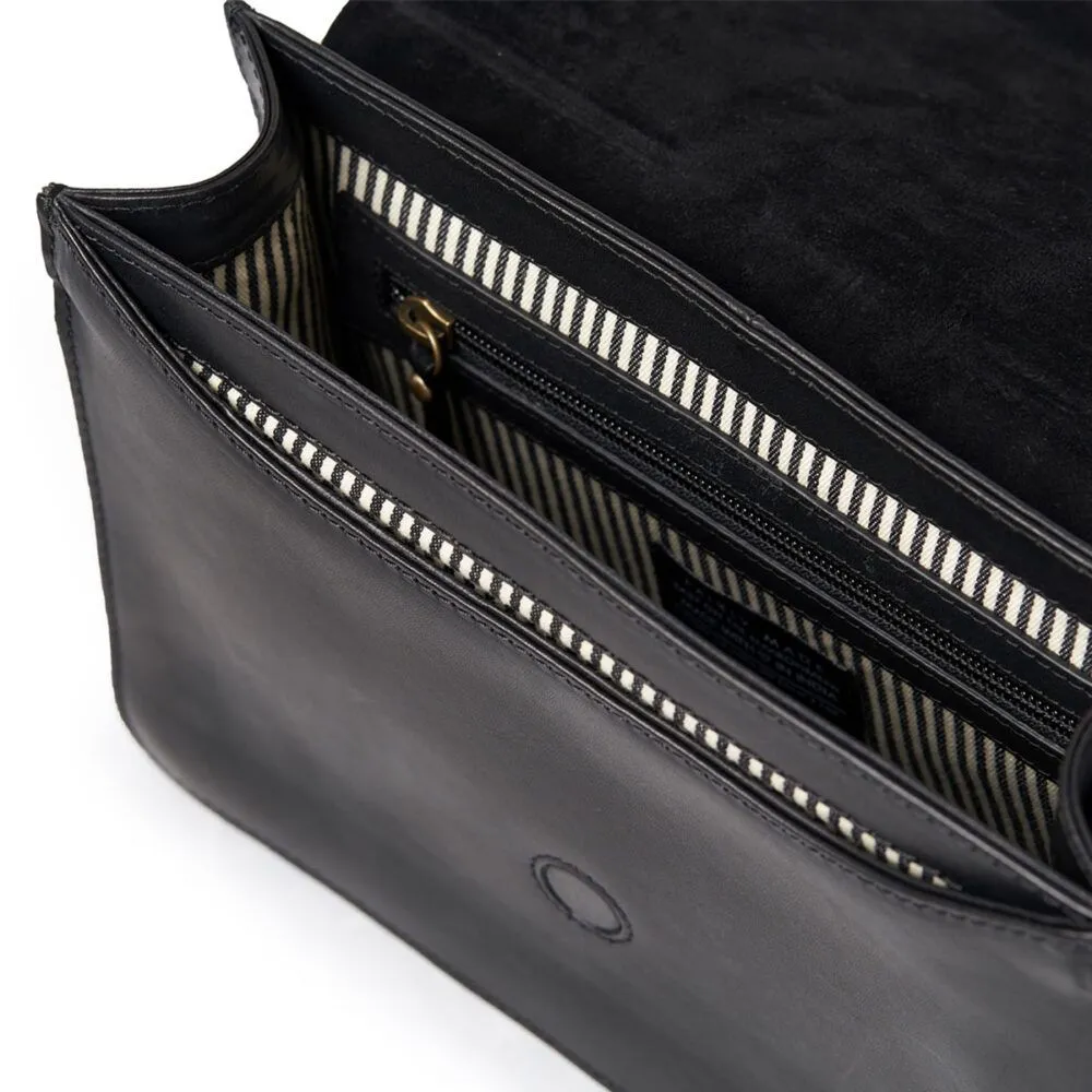 audrey black classic leather