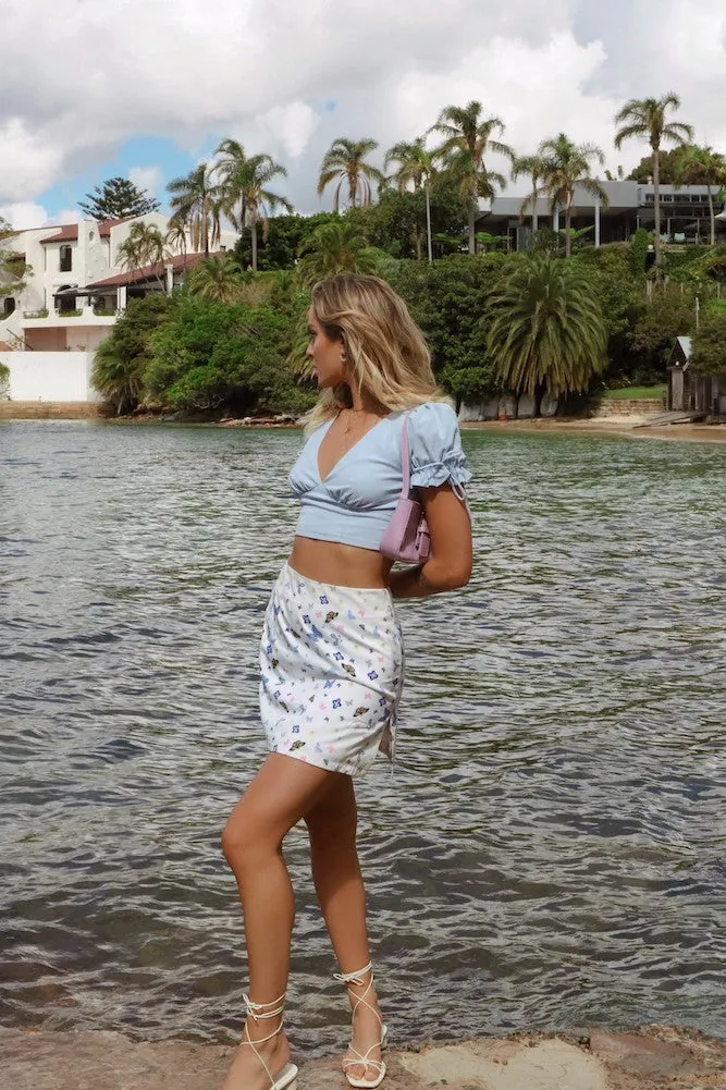 Baby Blues Mini Skirt