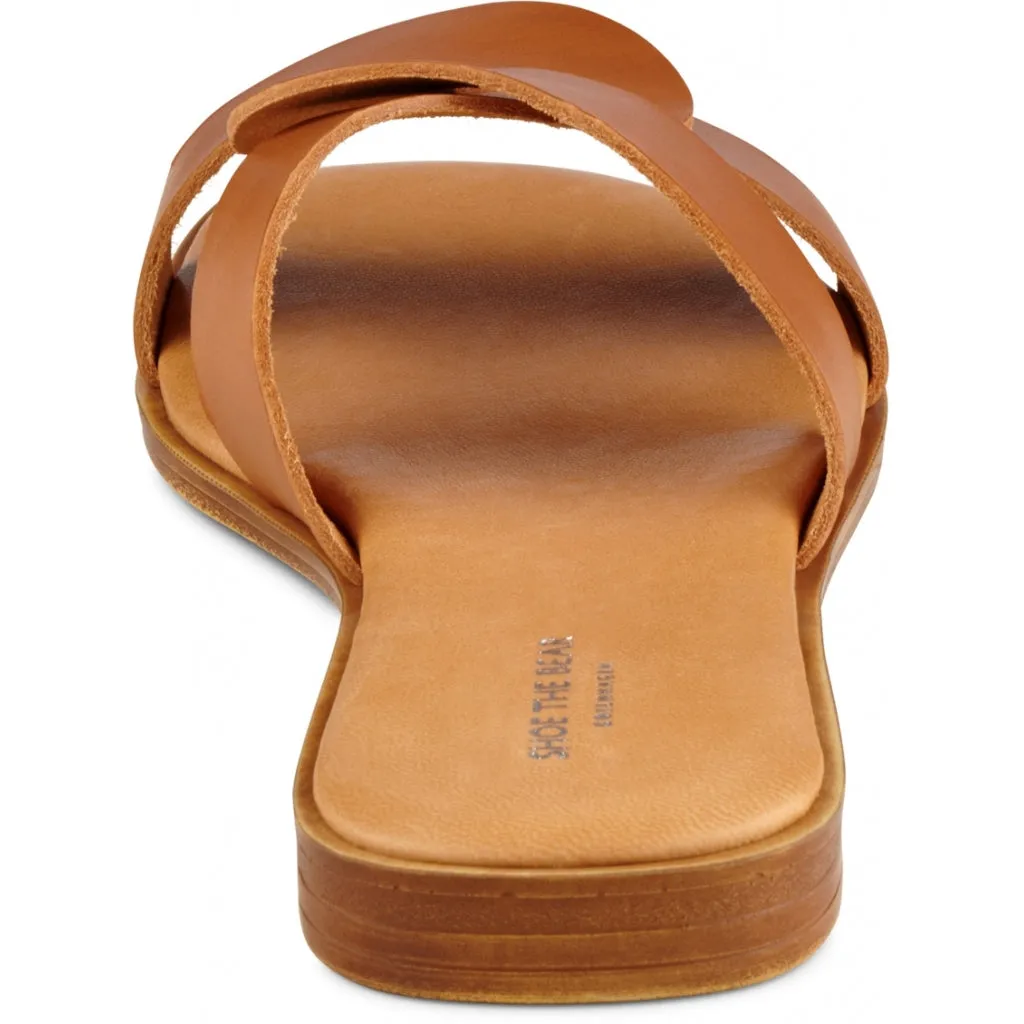 Bay sandal leather - COGNAC