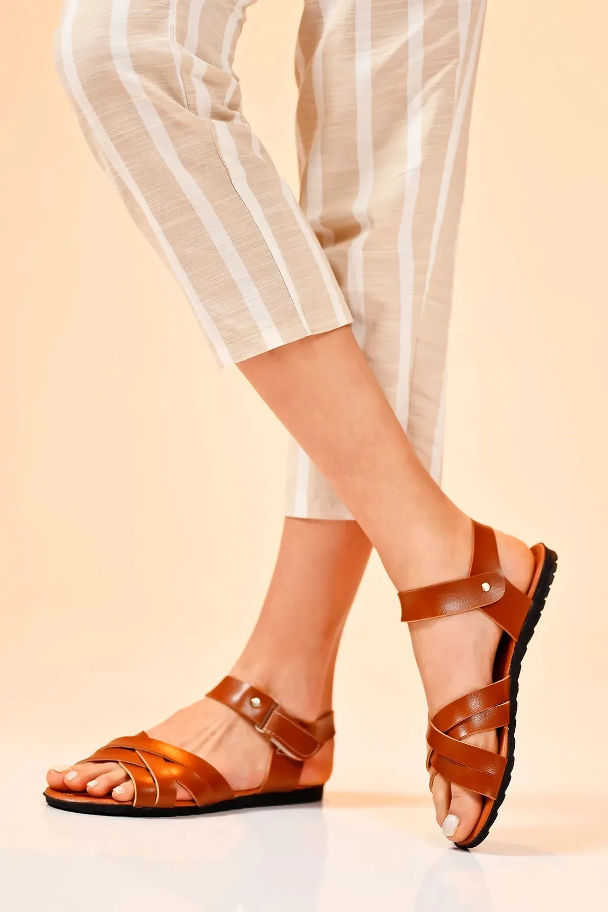 Beyond Women's Leather Sandals