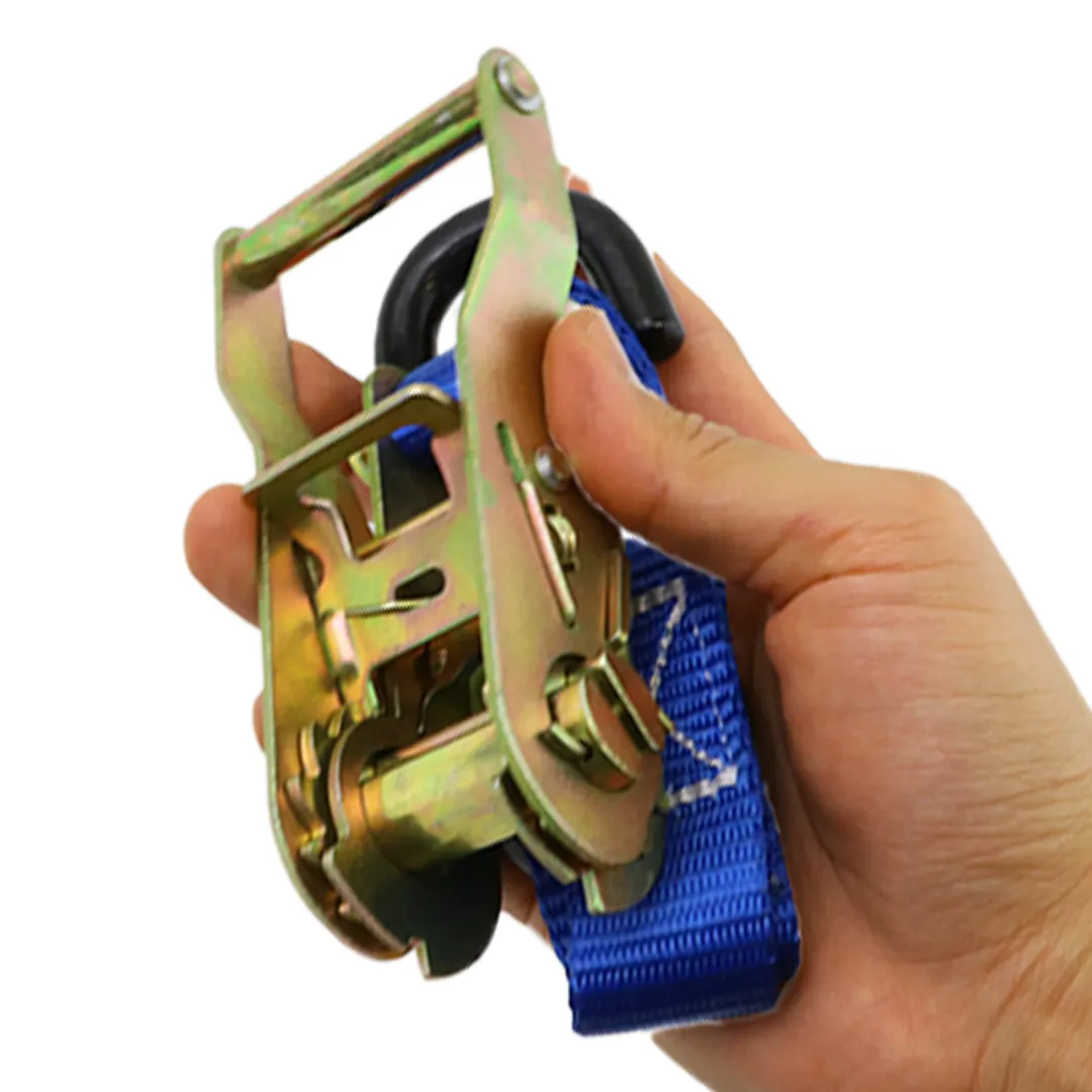 Boxer 1" x 9' Ratchet Tie Down with S Hooks - 3000lb Break Strength, Vibrant Colors Options, California Crafted Confidence