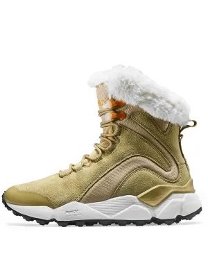 Casual Lace-Up Leather Boots with Fur / Female Warm Snow Boots - SF0287