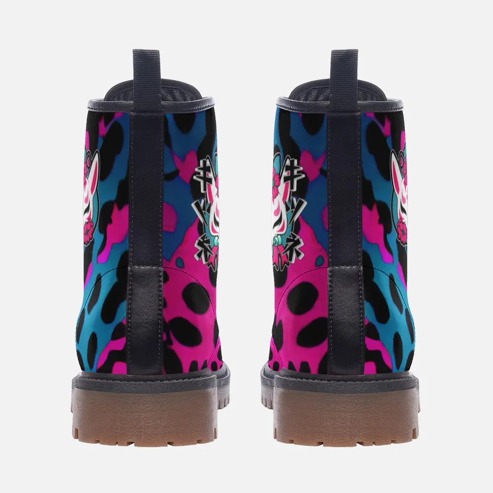 Dripping Leopard Men Boots