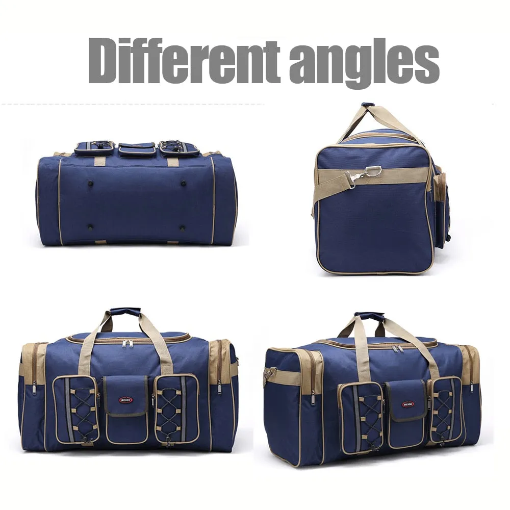 Fishing Bag Large Capacity 70L Multifunctional Reel Bag Backpack Outdoor Fishing Tackle Bag Lure Trays Boxes 65*30*35 cm
