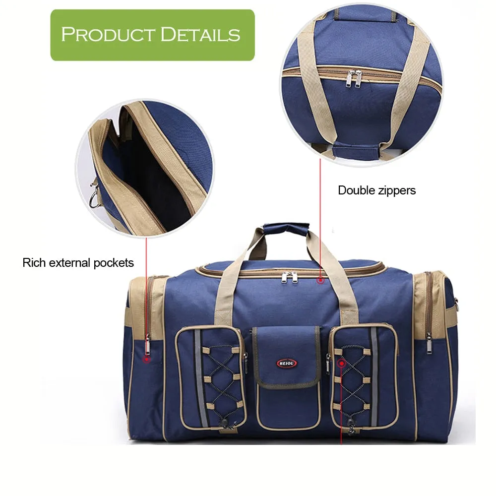 Fishing Bag Large Capacity 70L Multifunctional Reel Bag Backpack Outdoor Fishing Tackle Bag Lure Trays Boxes 65*30*35 cm
