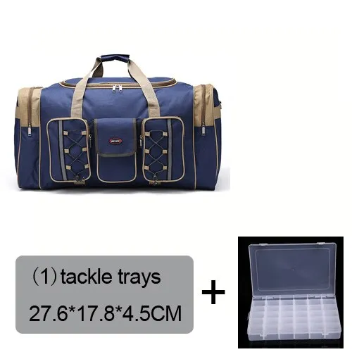 Fishing Bag Large Capacity 70L Multifunctional Reel Bag Backpack Outdoor Fishing Tackle Bag Lure Trays Boxes 65*30*35 cm