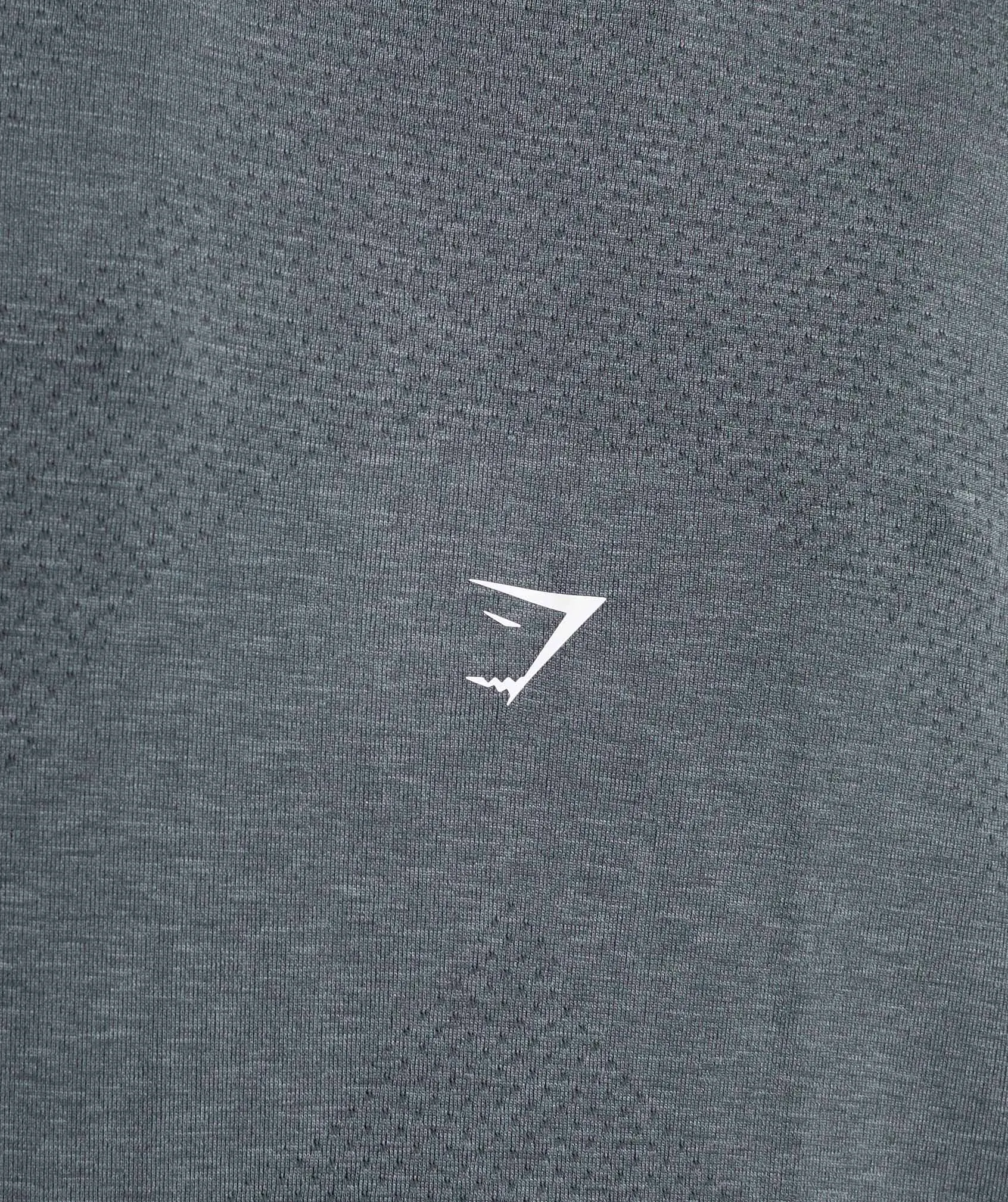 Gymshark Vital Seamless 1/4 Zip Pullover - Strong Grey/ Marl