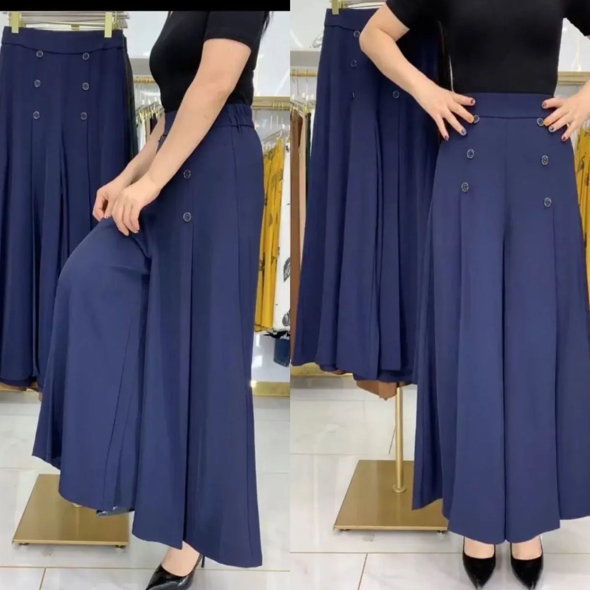 Hot Sale-Pleated Wide Leg Pants