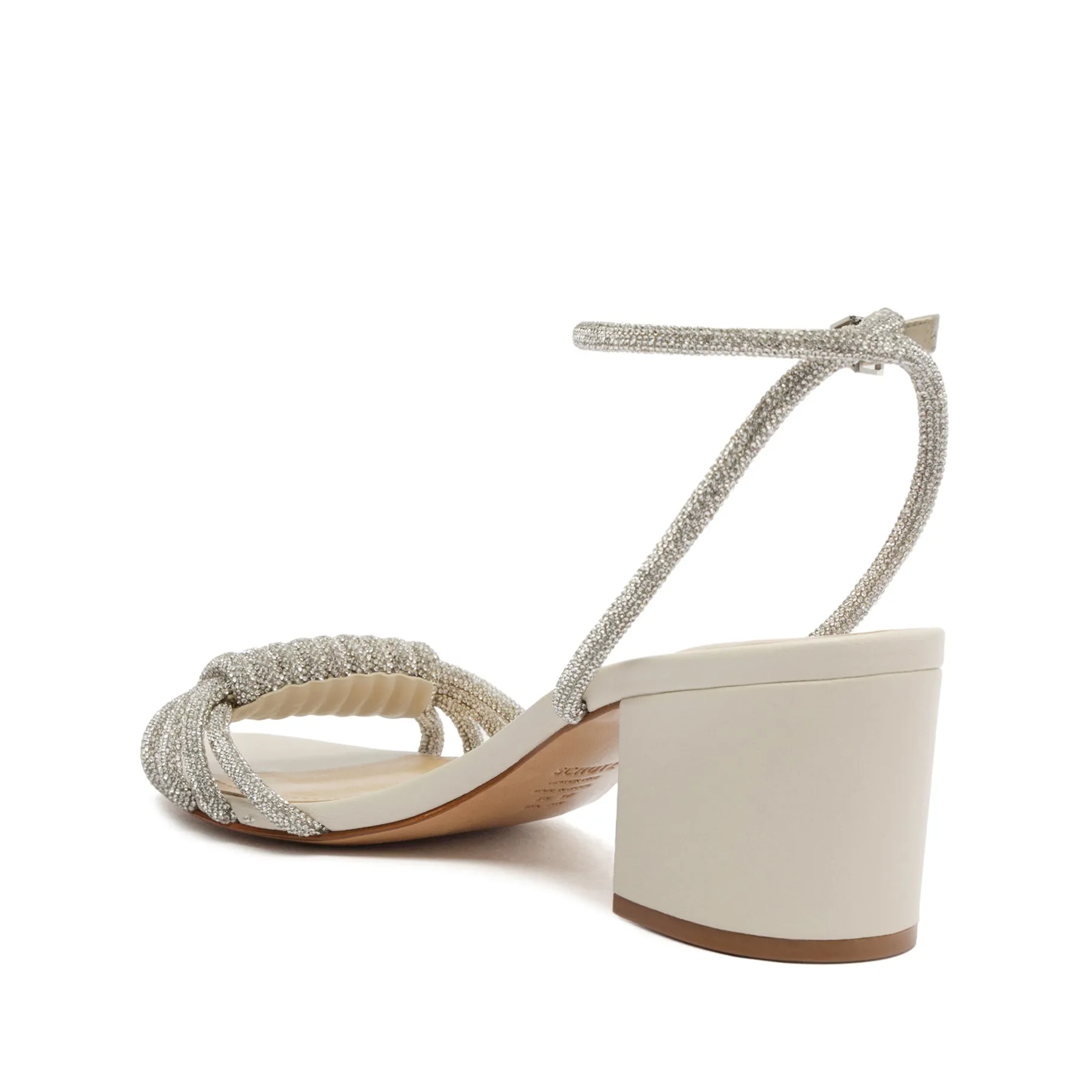 Jewell Mid Block Leather Sandal
