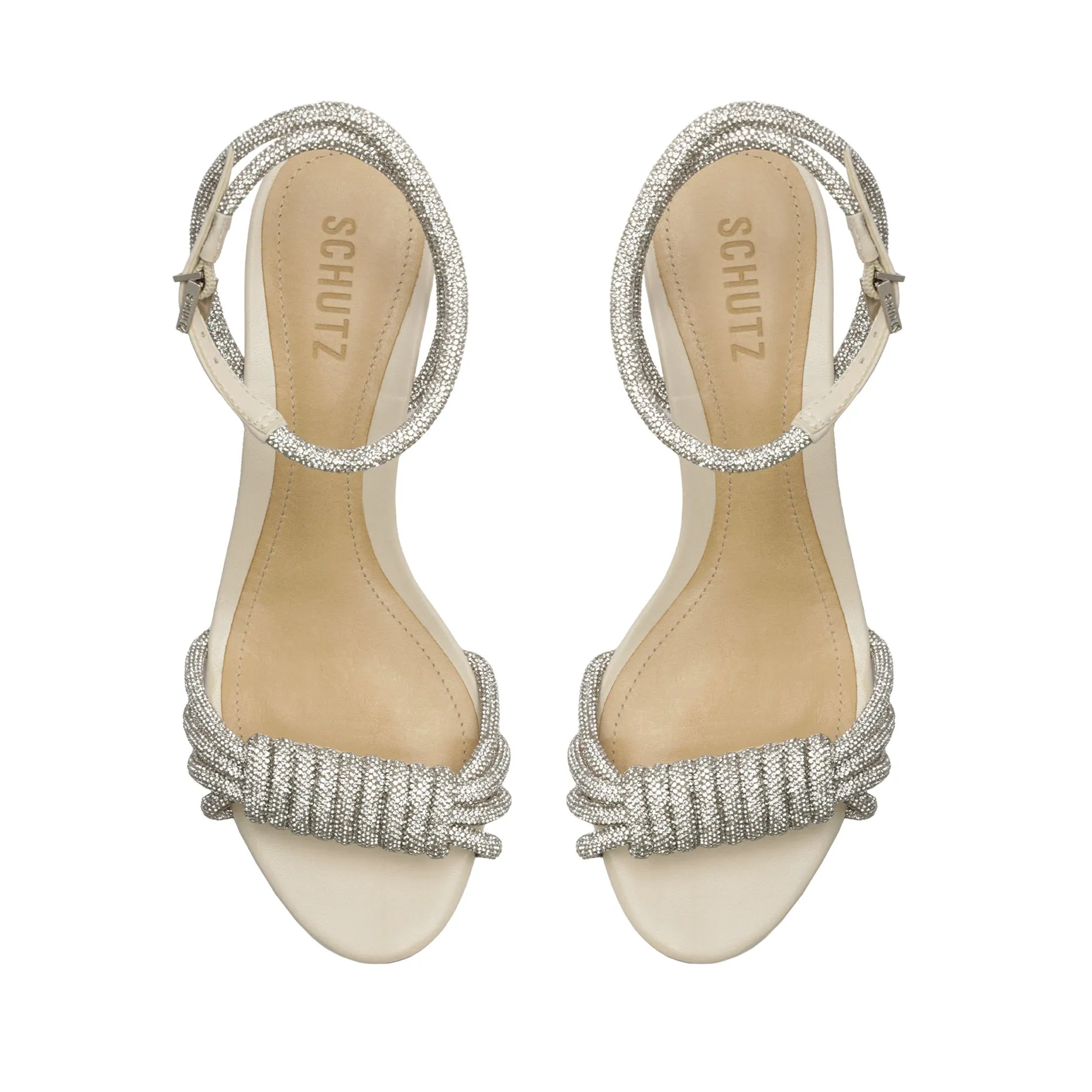 Jewell Mid Block Leather Sandal