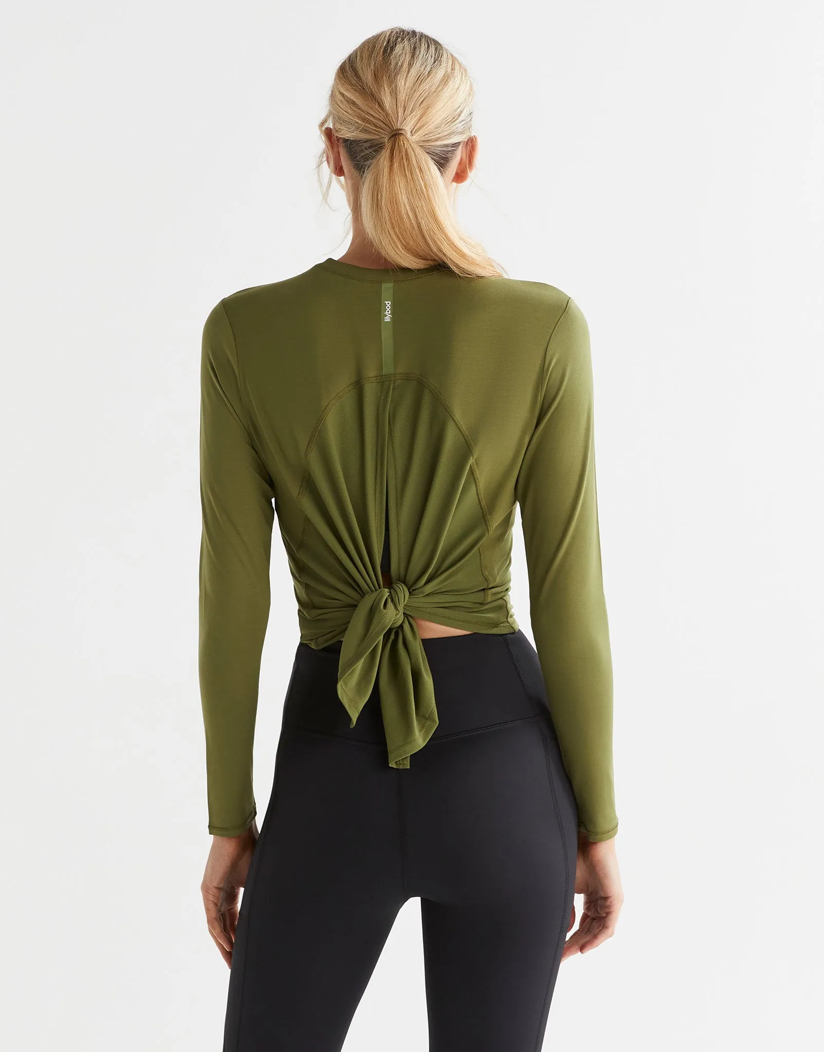 KENDALL Long Sleeve Top - Army Green