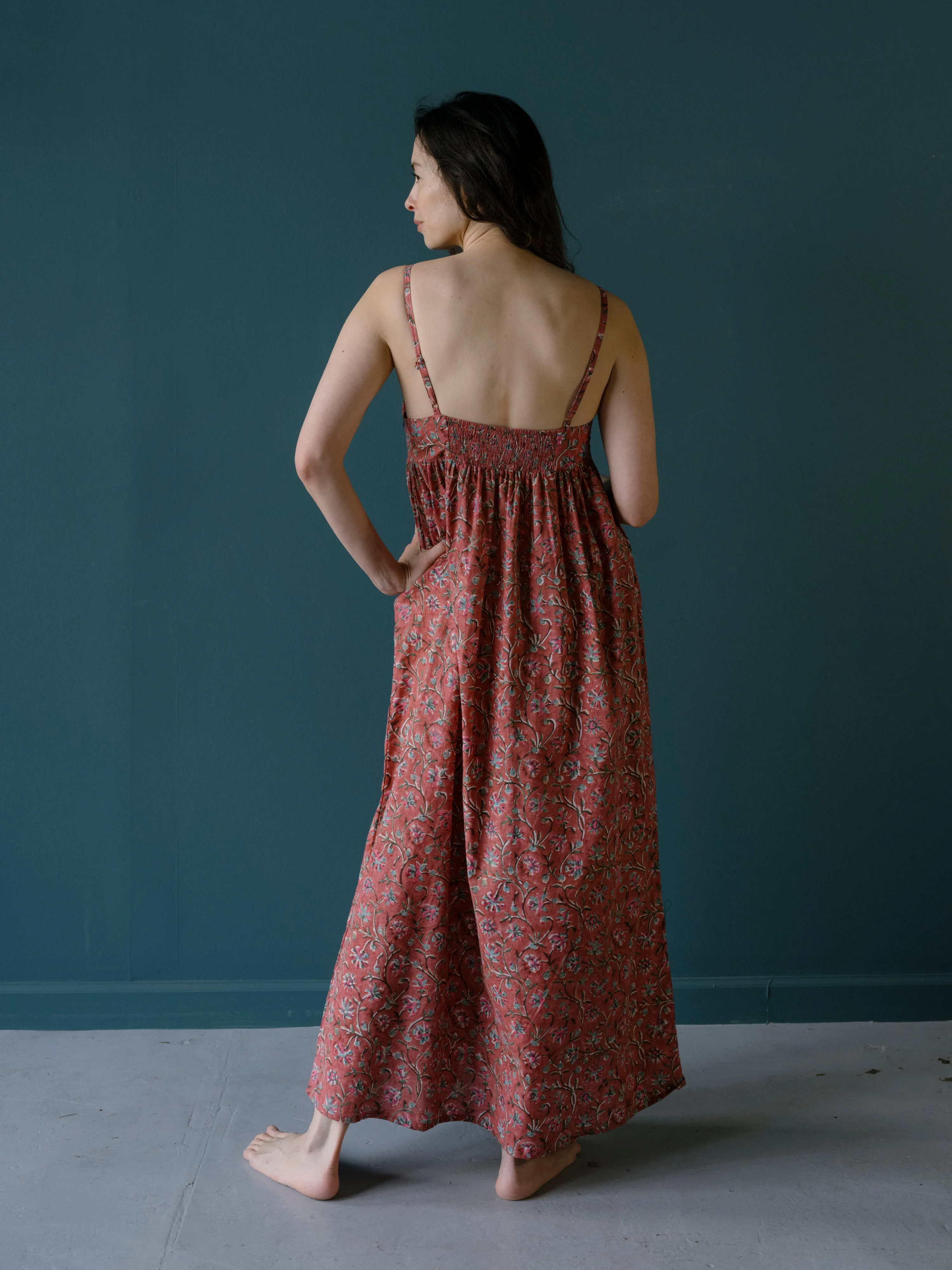 Laila Dress in Merida Blockprint