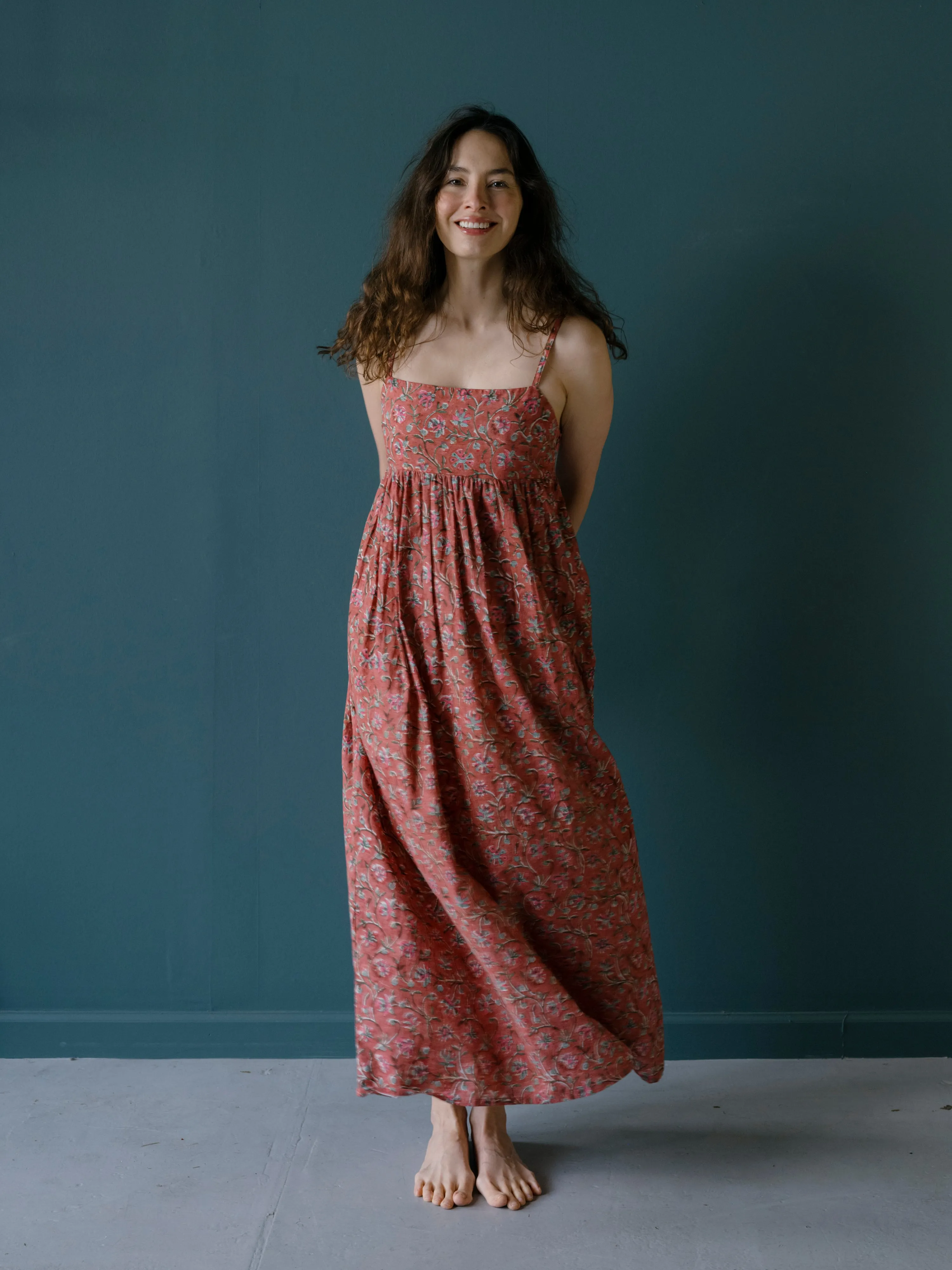 Laila Dress in Merida Blockprint