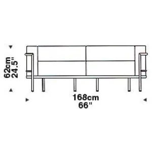 Le Corbusier 2 Seat Sofa Article 922