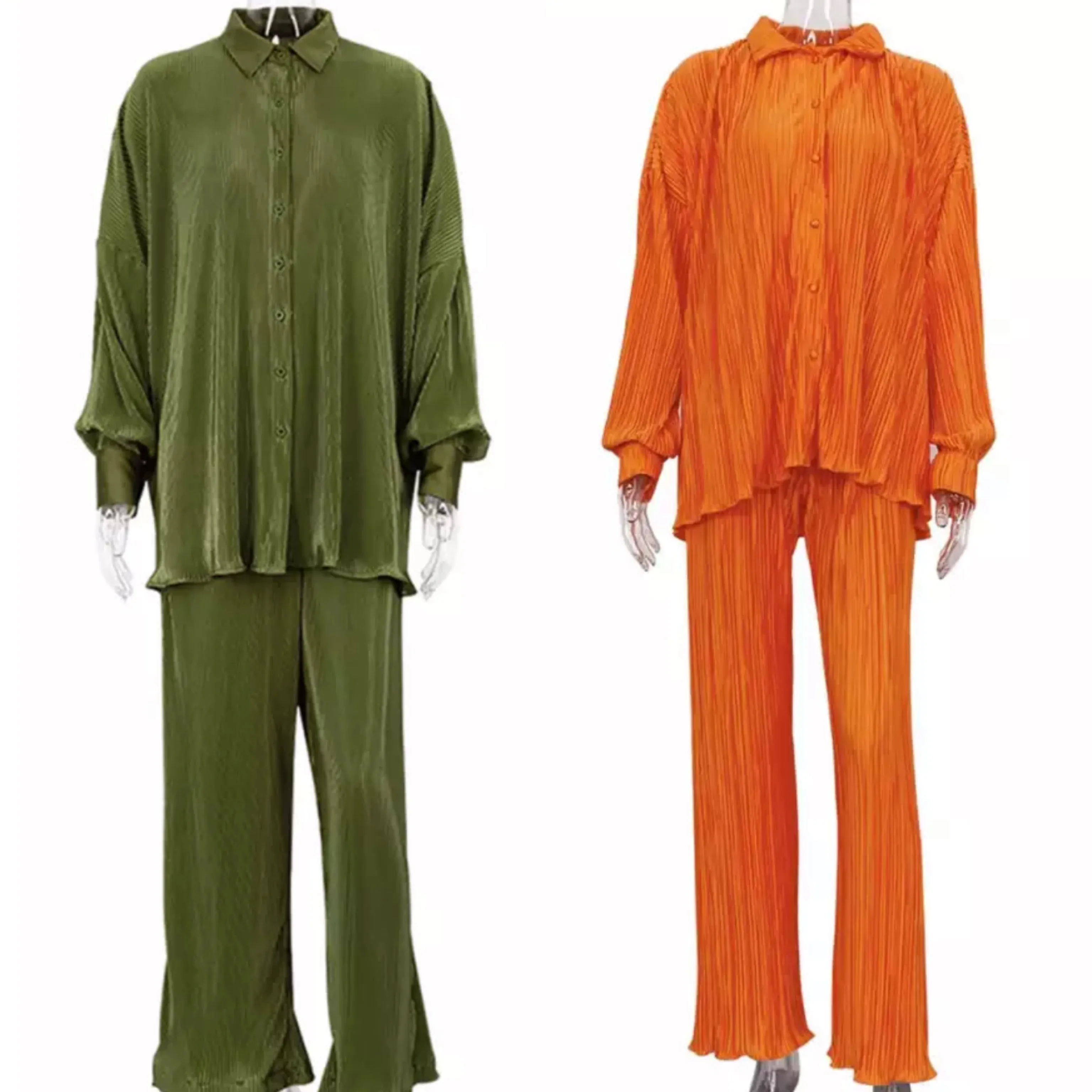 Plisse pants set (see other colors)