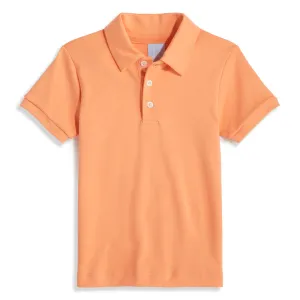 Solid Short Sleeve Pima Polo -- Orange