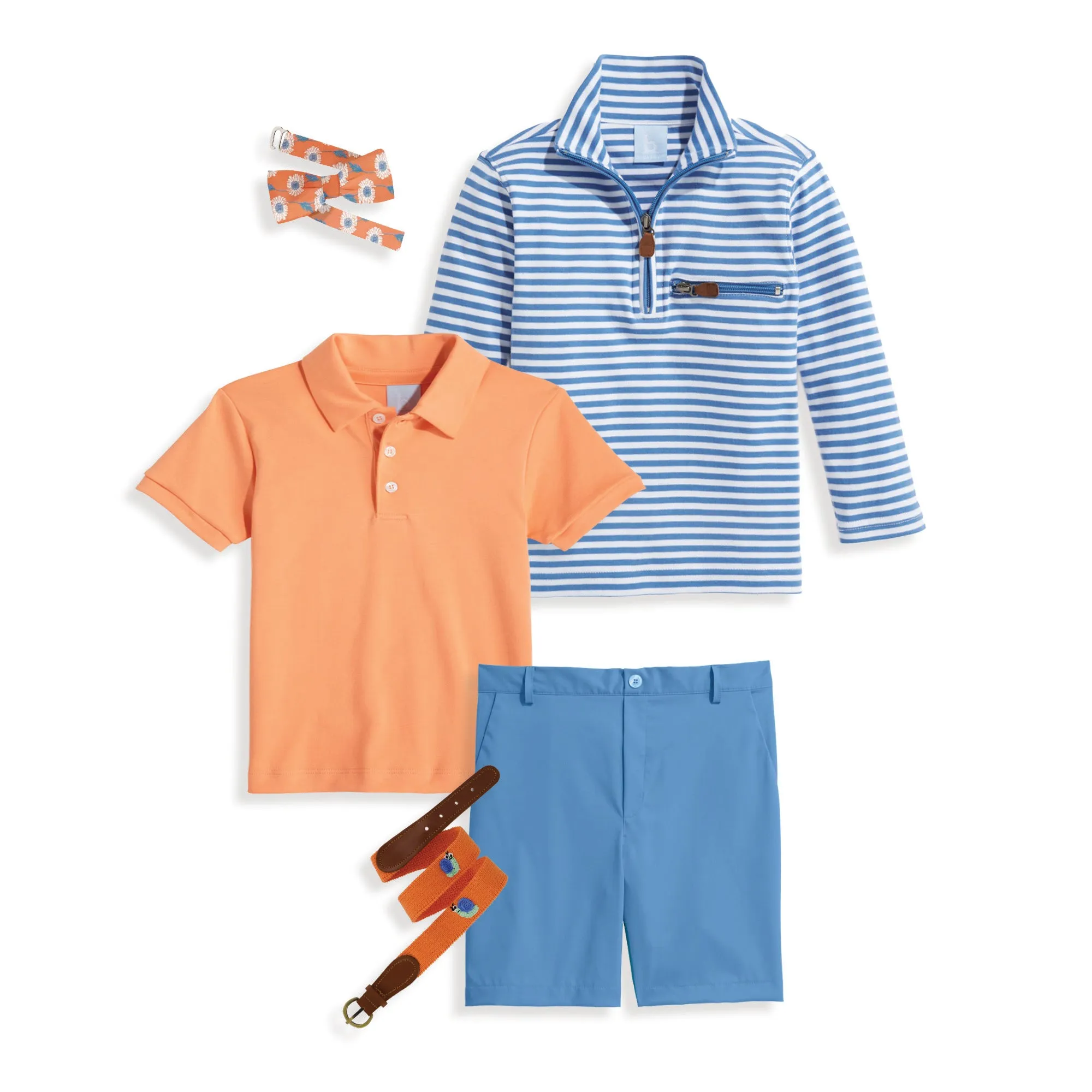 Solid Short Sleeve Pima Polo -- Orange