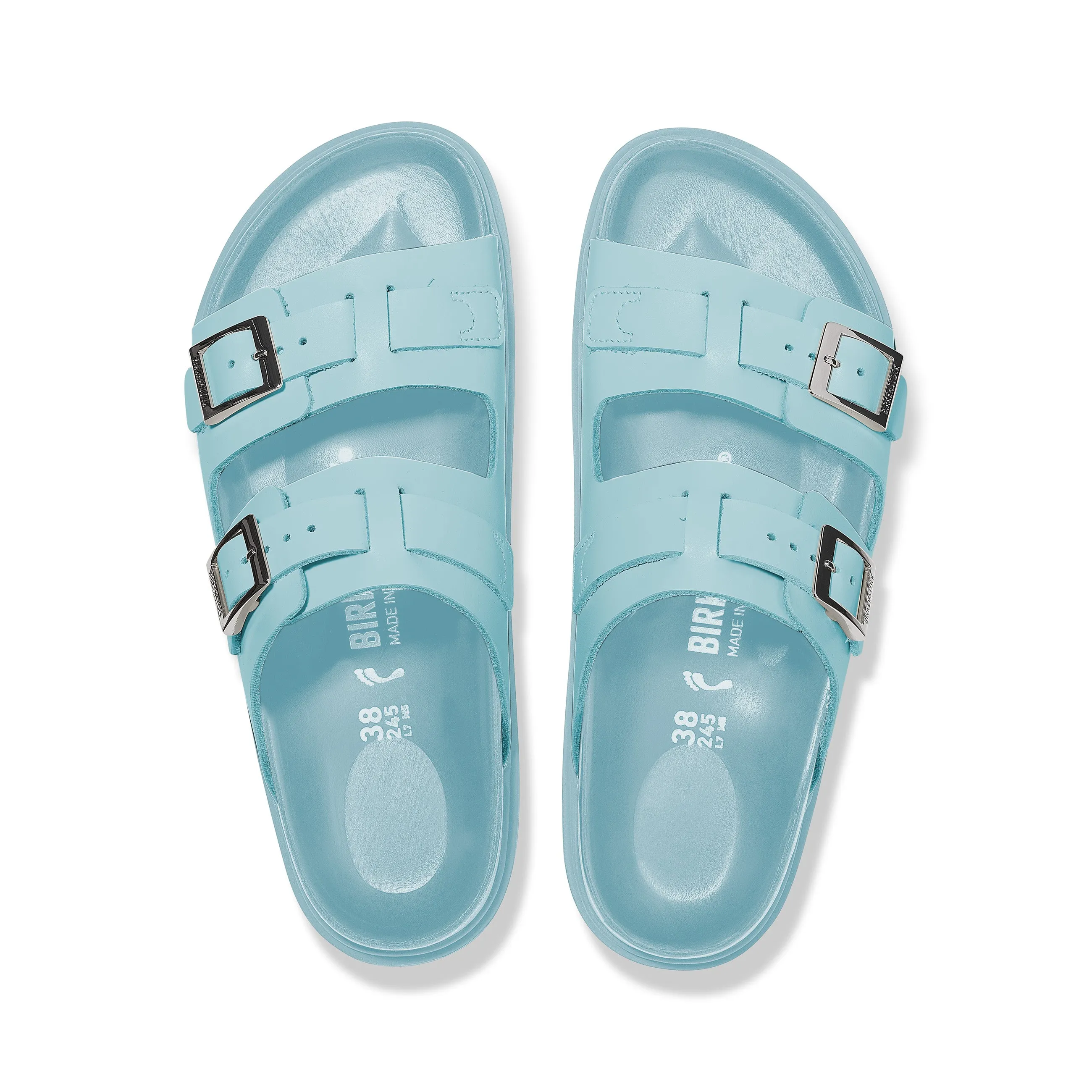 St Barths Mineral Blue Natural Leather
