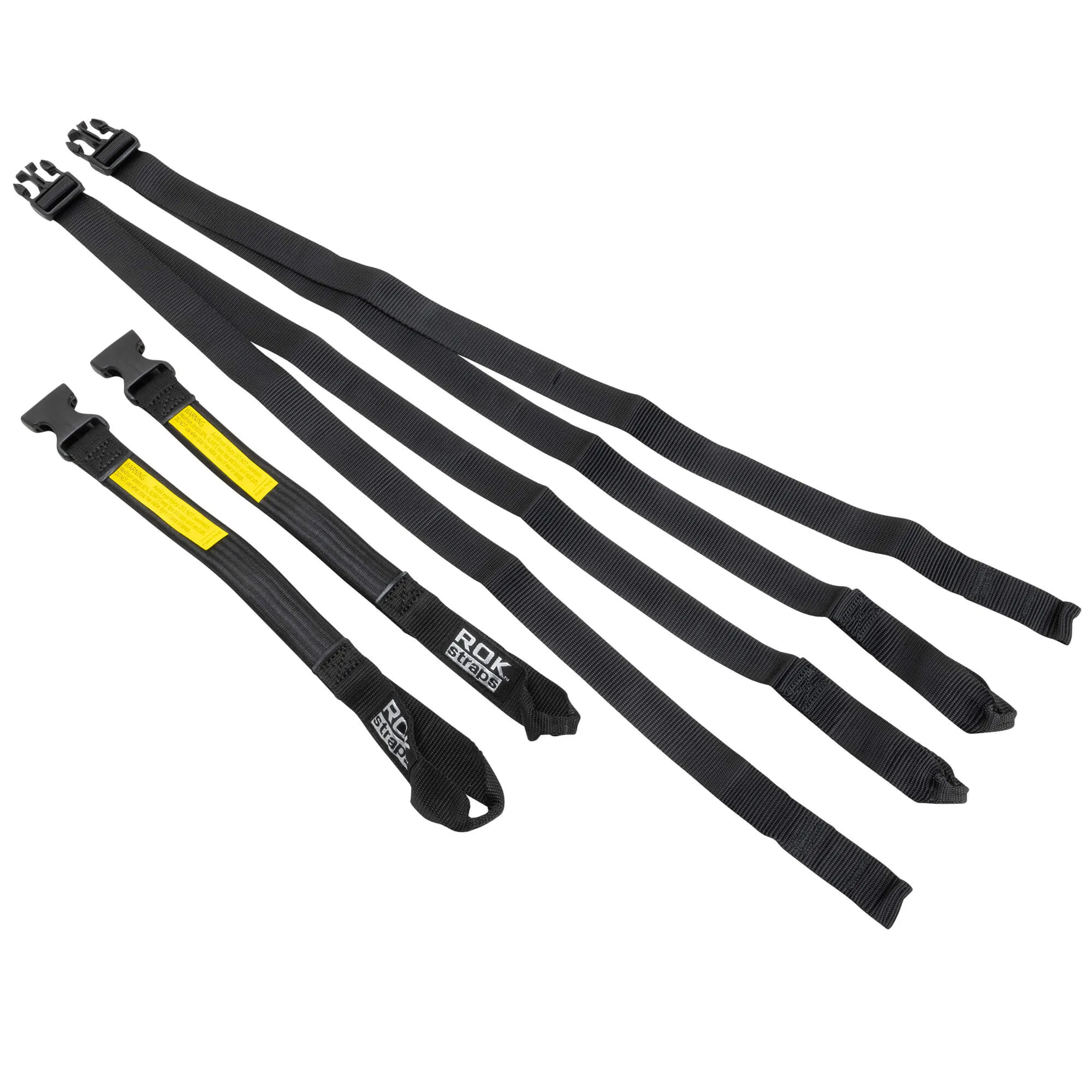 The Ultimate Adjustable Cargo Straps Twin Pack - 18"-60" x 1" - Black