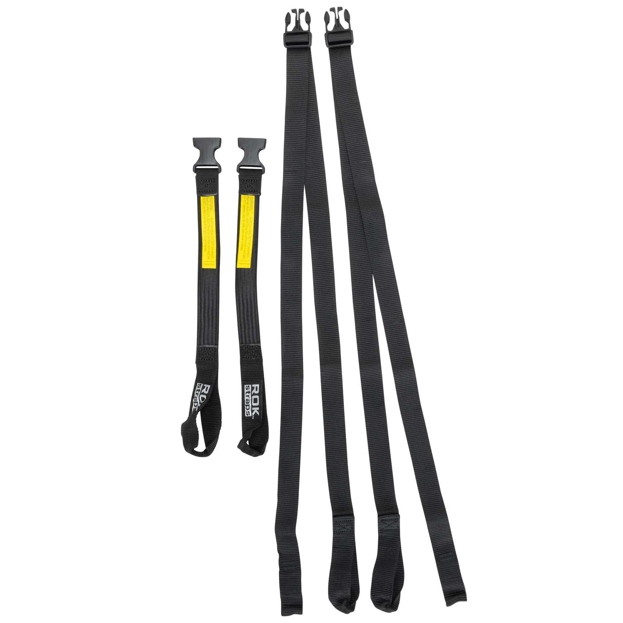 The Ultimate Adjustable Cargo Straps Twin Pack - 18"-60" x 1" - Black
