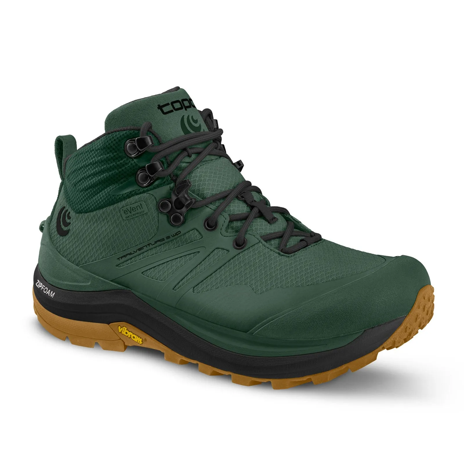 Mens Topo Trailventure 2 Waterproof Hiking Boots - Dark Green/Clay