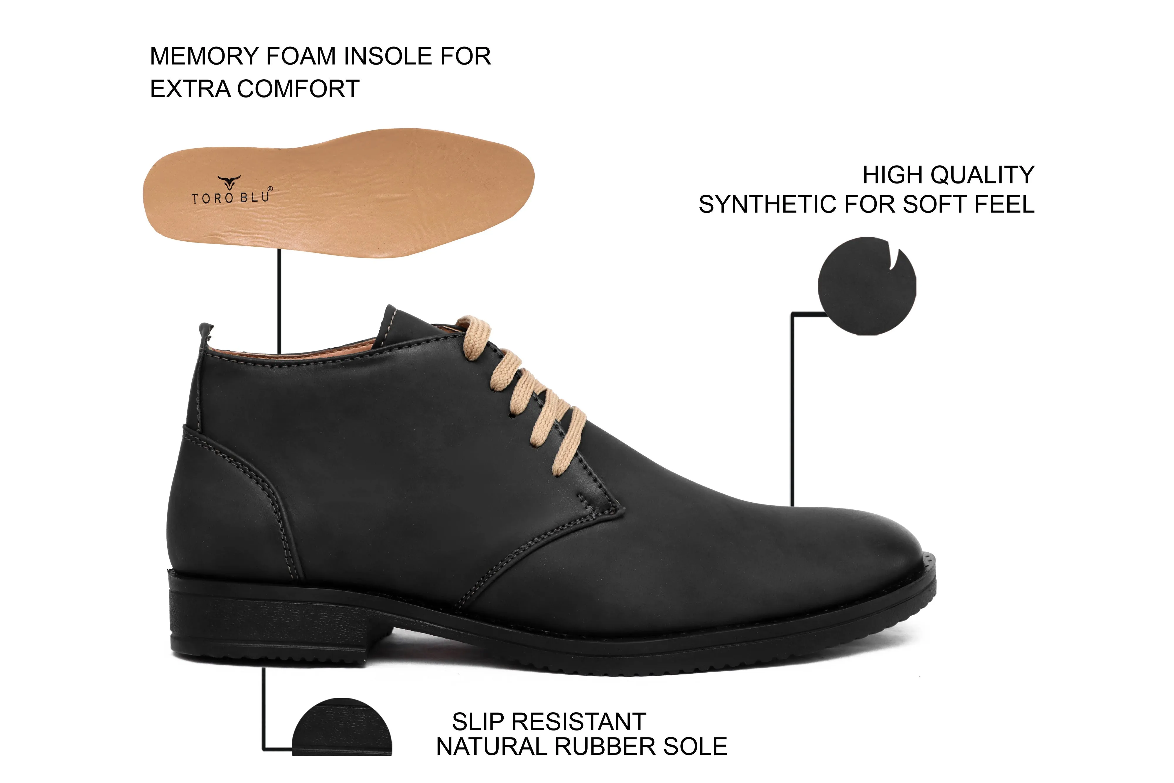 Toro Blu Men's Chukka Boots