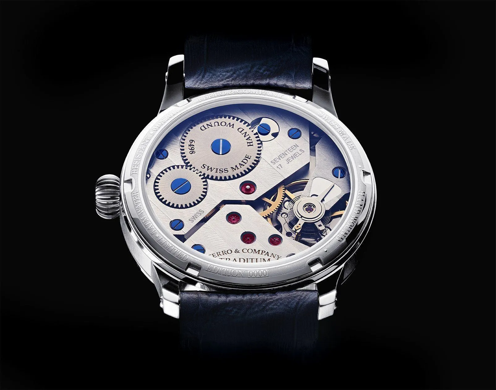 TRADITUM VINTAGE STYLE DRESS WATCH WHITE