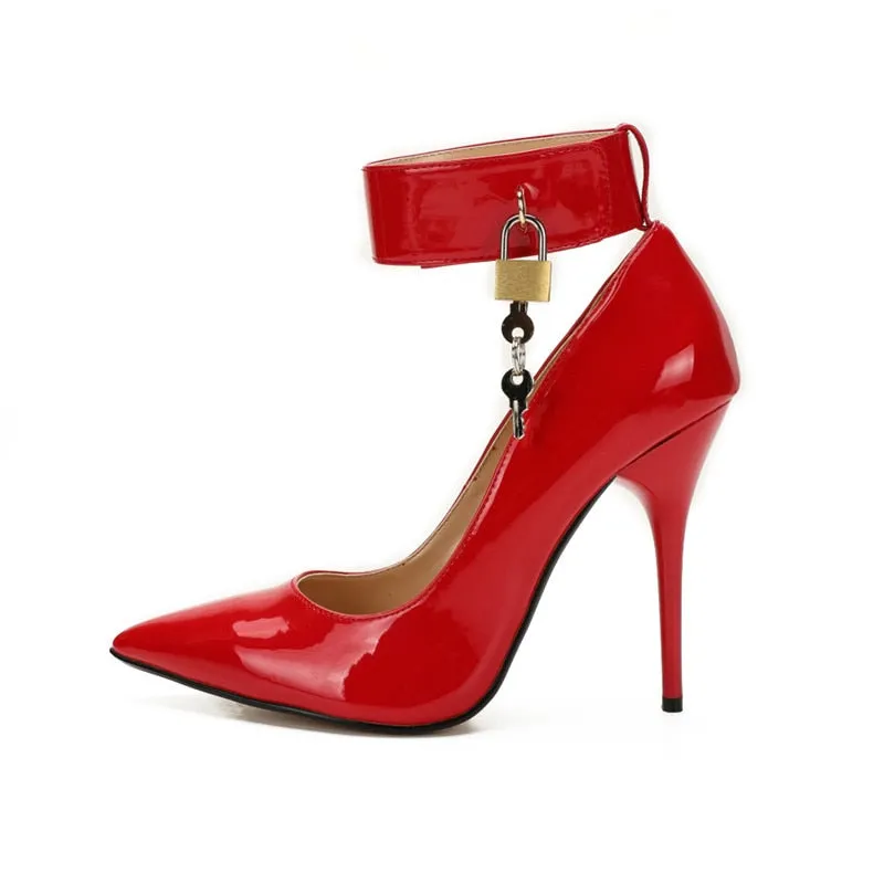 Trendy Pointed Toe Ankle Strap Heels