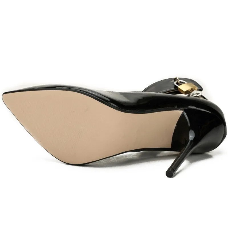 Trendy Pointed Toe Ankle Strap Heels