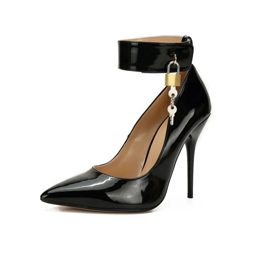 Trendy Pointed Toe Ankle Strap Heels