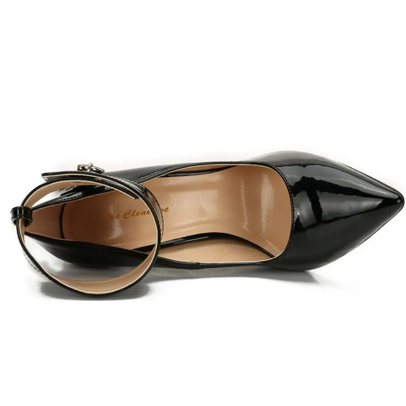Trendy Pointed Toe Ankle Strap Heels