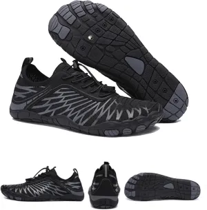 Unisex Trail Barefoot Running Shoes, Hiking Waterproof Trail Knit Trainers Fitness Fivefinger Toe Shoes for Women Men